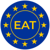 eatweb.eu. Logo con bandera de la Unión Europea